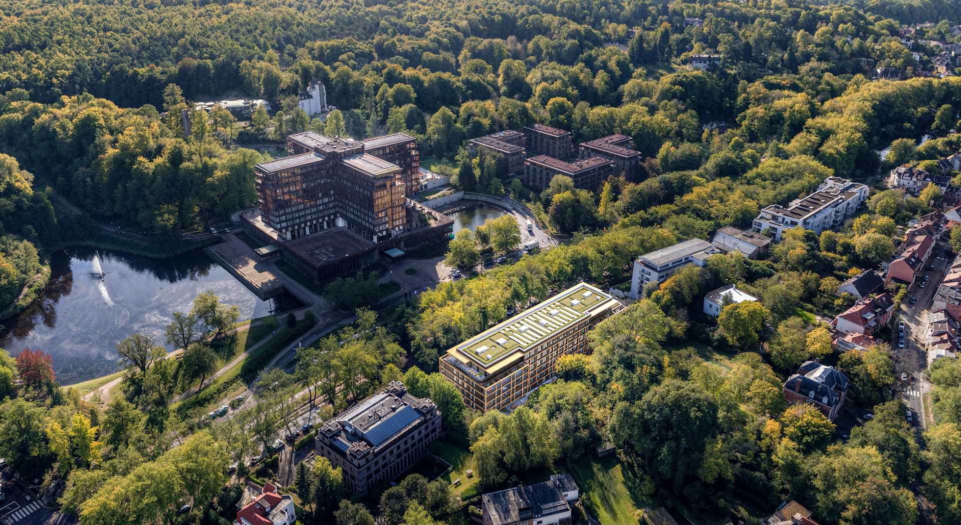Projet Vue Royale de e-maprod. Bâtiments vu de haut.